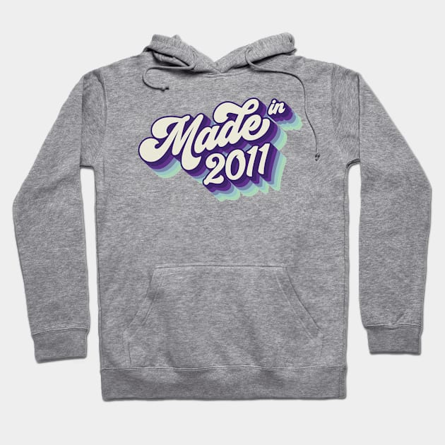 Made in 2011 Hoodie by Cre8tiveTees